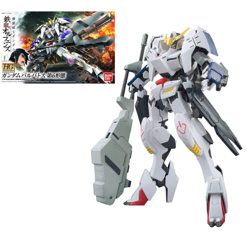 GUNDAM - IBO HG 1/144 Gundam Barbatos 6th Form - Model Kit - 13cm GUNDAM - IBO HG 1/144 Gundam Barbatos 6th Form - Model Kit - 13cm