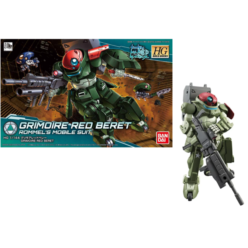 GUNDAM - HG 1/144 Grimoire Red Beret - Model Kit - 13cm GUNDAM - HG 1/144 Grimoire Red Beret - Model Kit - 13cm