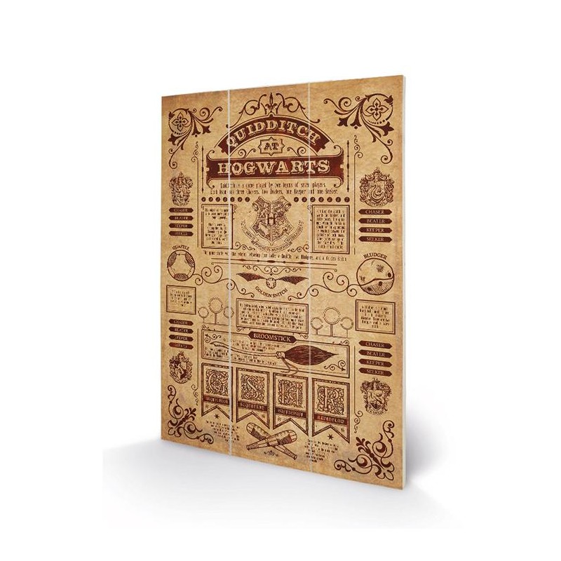 HARRY POTTER - Quidditch at Hogwarts - Impression sur bois 20x29.5 HARRY POTTER - Quidditch at Hogwarts - Impression sur bois 20x29.5