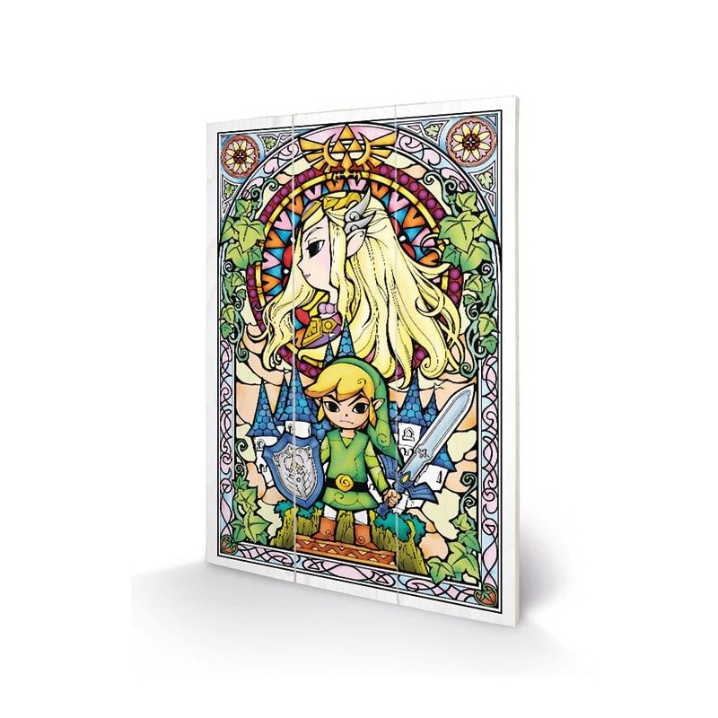 THE LEGEND OF ZELDA - Stained Glass - Impression sur bois 20x29.5 THE LEGEND OF ZELDA - Stained Glass - Impression sur bois 20x29.5