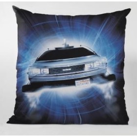 BACK TO THE FUTURE - Coussin carré - Delorean Roads "40x40x1cm"