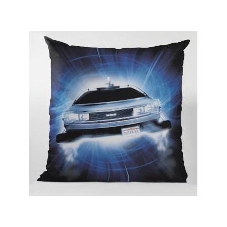 BACK TO THE FUTURE - Coussin carré - Delorean Roads "40x40x1cm"