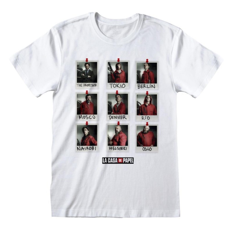 LA CASA DE PAPEL - T-Shirt - Polaroid - (XXL) LA CASA DE PAPEL - T-Shirt - Polaroid - (XXL)