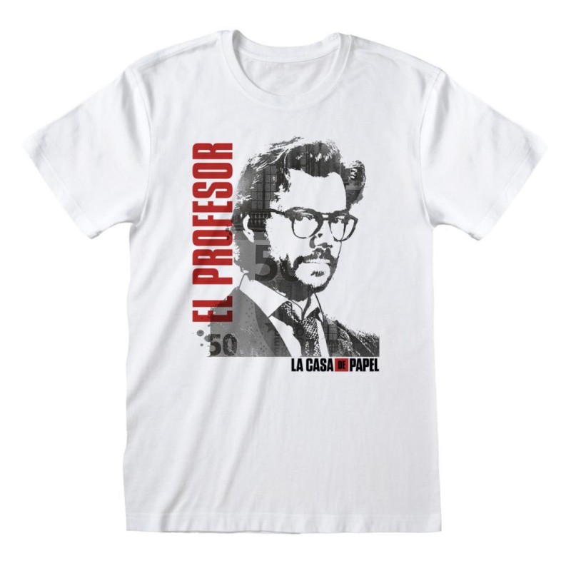 LA CASA DE PAPEL - T-Shirt - El Profesor - (S) LA CASA DE PAPEL - T-Shirt - El Profesor - (S)