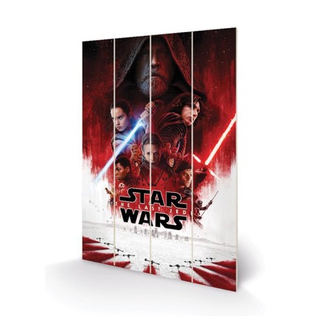STAR WARS - The Last Jedi - Impression sur bois 40x59cm