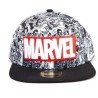 MARVEL - Casquette Snapback - Classic Logo Rouge & Blanc