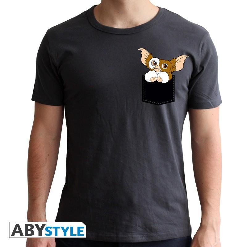 GREMLINS - T-Shirt - Pocket Gizmo - Dark Grey - (XS) GREMLINS - T-Shirt - Pocket Gizmo - Dark Grey - (XS)