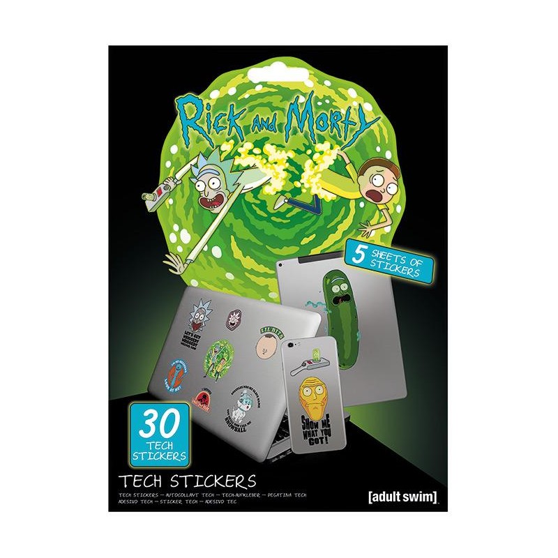 RICK & MORTY - Tech Stickers Pack - Adventures RICK & MORTY - Tech Stickers Pack - Adventures