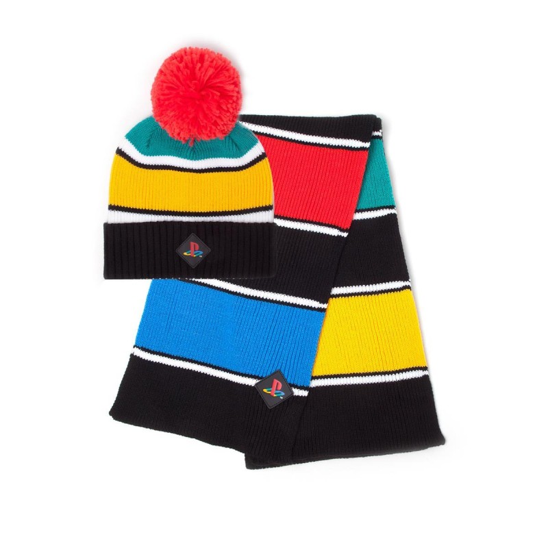 SONY - Playstation Retro Colors - Bonnet & Echarpe SONY - Playstation Retro Colors - Bonnet & Echarpe