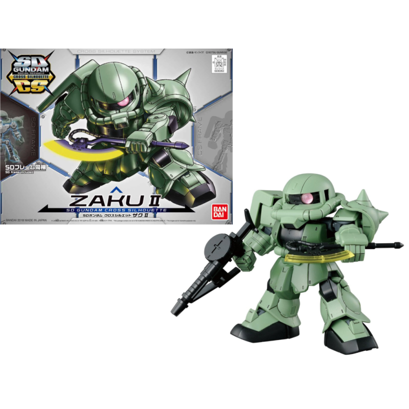 GUNDAM - SD Gundam Cross Silhouette Zaku 2 - 8cm GUNDAM - SD Gundam Cross Silhouette Zaku 2 - 8cm