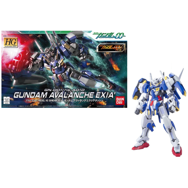GUNDAM - Model Kit - HG 1/144 - Gundam Avalache Exia Dash - 15cm GUNDAM - Model Kit - HG 1/144 - Gundam Avalache Exia Dash - 15cm