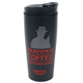 STRANGER THINGS - Coffee and Contemplation - Mug de voyage métal 450ml