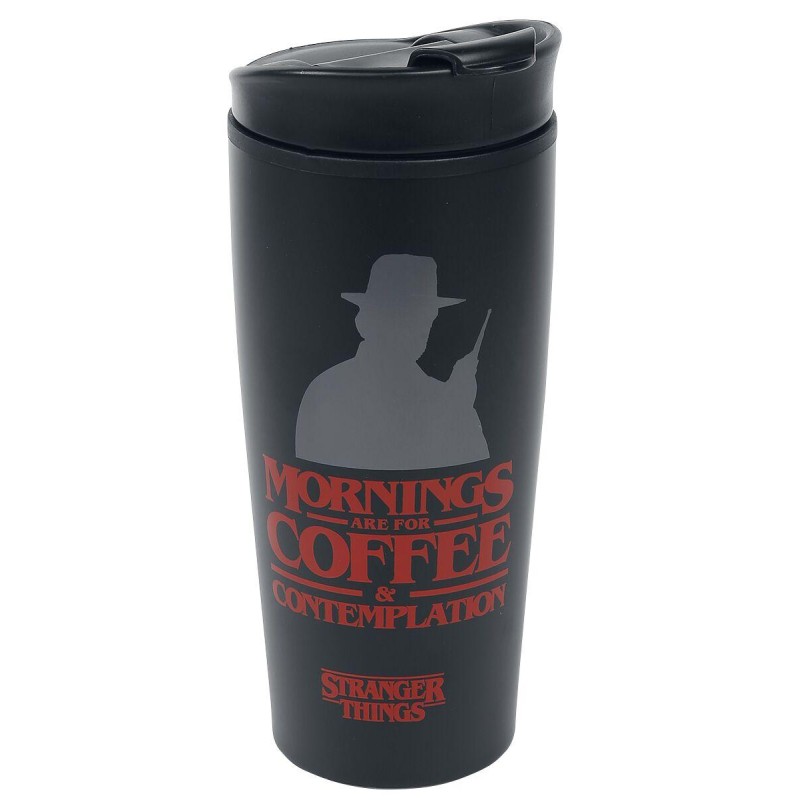 STRANGER THINGS - Coffee and Contemplation - Mug de voyage métal 450ml STRANGER THINGS - Coffee and Contemplation - Mug de voyage métal 450ml
