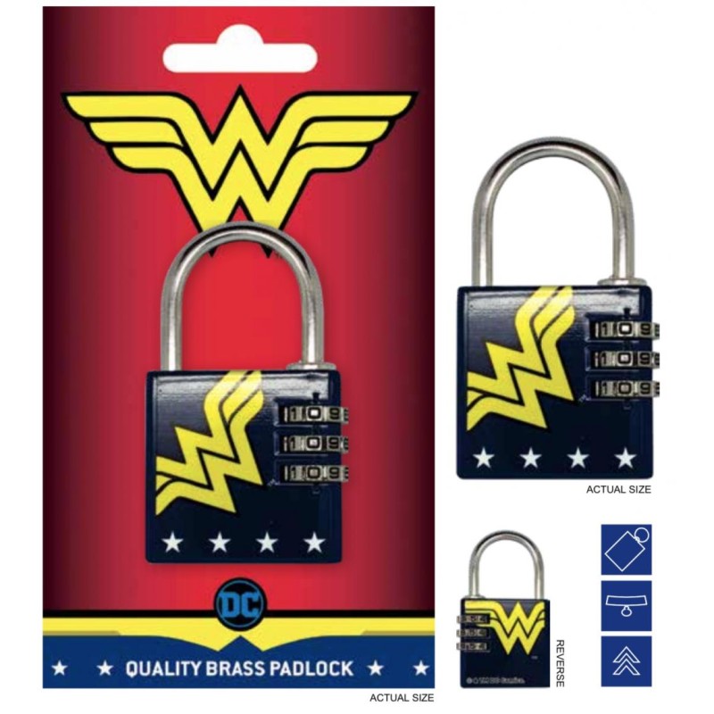 DC COMICS - Cadenas avec code - Wonder Woman DC COMICS - Cadenas avec code - Wonder Woman