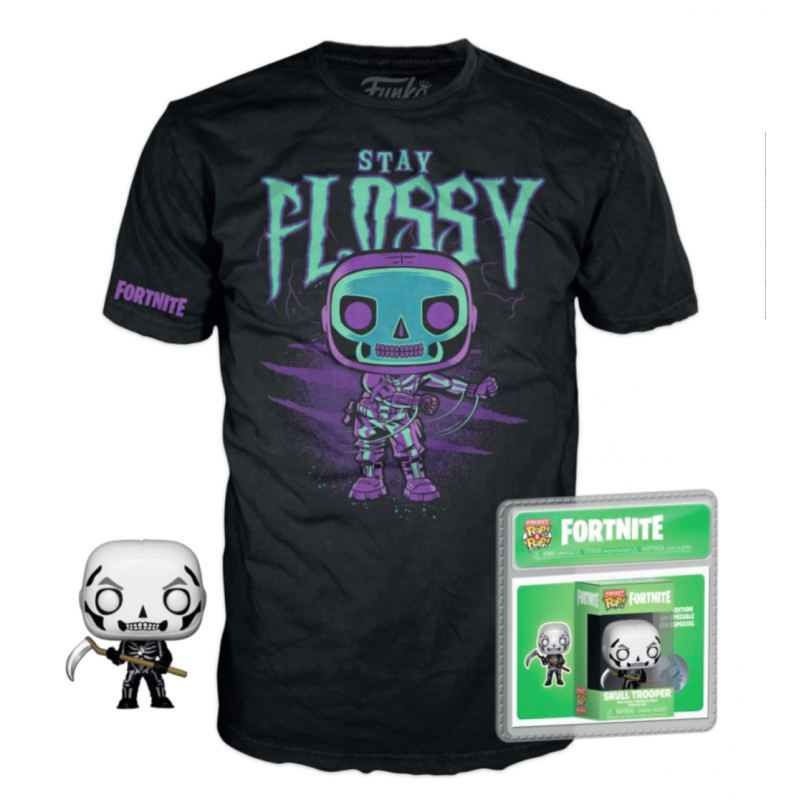 FORTNITE - Boxed T-Shirt POP + Pocket POP - Skull Trooper (XL) FORTNITE - Boxed T-Shirt POP + Pocket POP - Skull Trooper (XL)