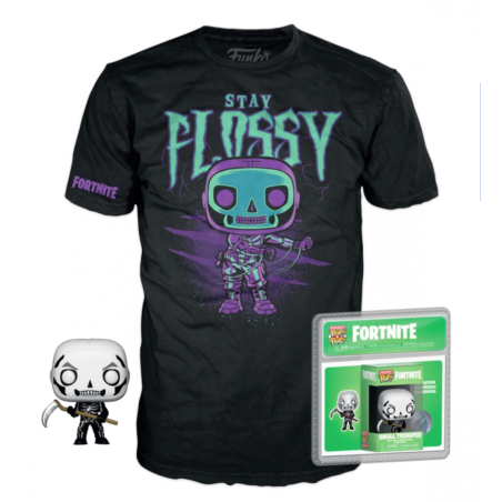 FORTNITE - Boxed T-Shirt POP + Pocket POP - Skull Trooper (XL)