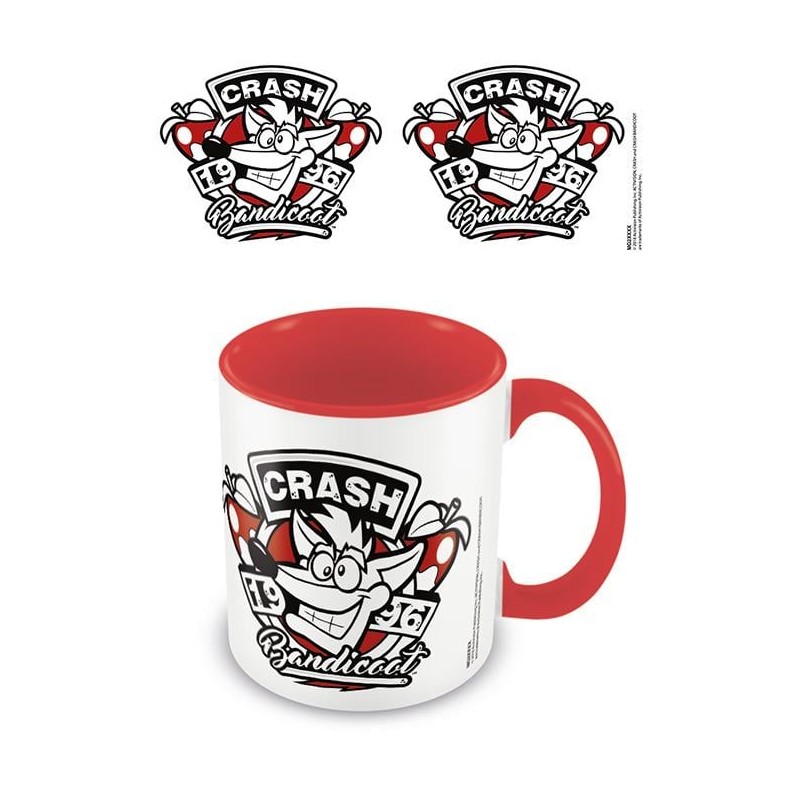 CRASH BANDICOOT - 1996 Emblem - Mug intérieur coloré 315ml CRASH BANDICOOT - 1996 Emblem - Mug intérieur coloré 315ml