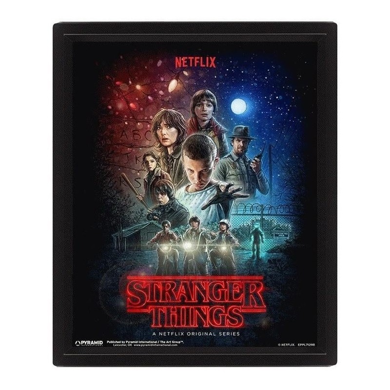 STRANGER THINGS - 3D Lenticular Poster 26X20 - One Sheet STRANGER THINGS - 3D Lenticular Poster 26X20 - One Sheet