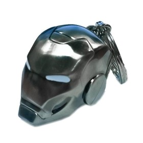 MARVEL - 3D Metal Keychain Blister Box - Iron Man SILVER Helmet
