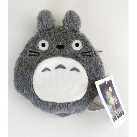 STUDIO GHIBLI - Coin Purse Totoro Plush Grey - 12 cm