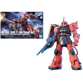 GUNDAM - Model Kit - HG 1/144 - MS-06S Zaku II Aznable's Mobile Red