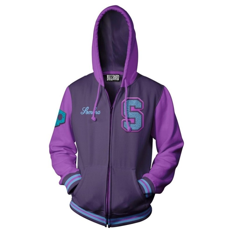OVERWATCH - Varsity SOMBRA Zip-up Hoodies (L) OVERWATCH - Varsity SOMBRA Zip-up Hoodies (L)