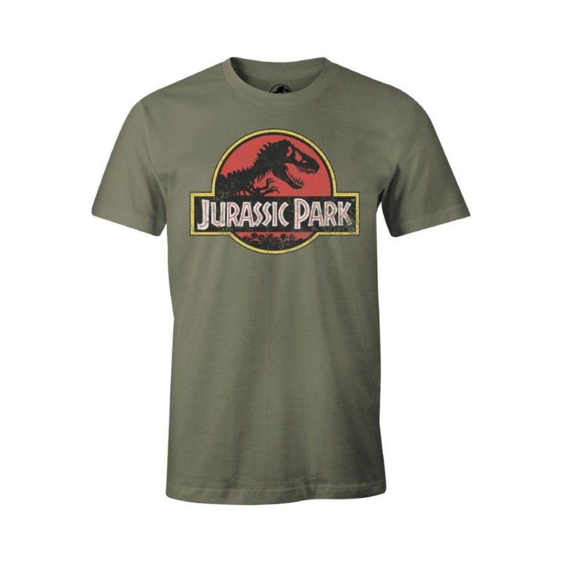 JURASSIC PARK - T-Shirt Vintage Logo - KAKI (S) JURASSIC PARK - T-Shirt Vintage Logo - KAKI (S)