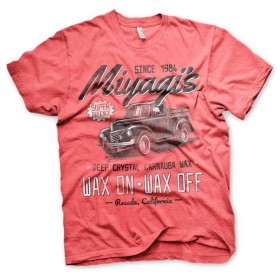 KARATE KID - T-Shirt Miyagi's Super Defence Waxing - Red (S)