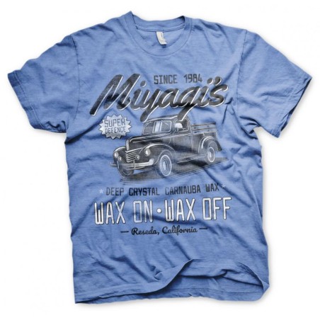 KARATE KID - T-Shirt Miyagi's Super Defence Waxing - Blue (S)