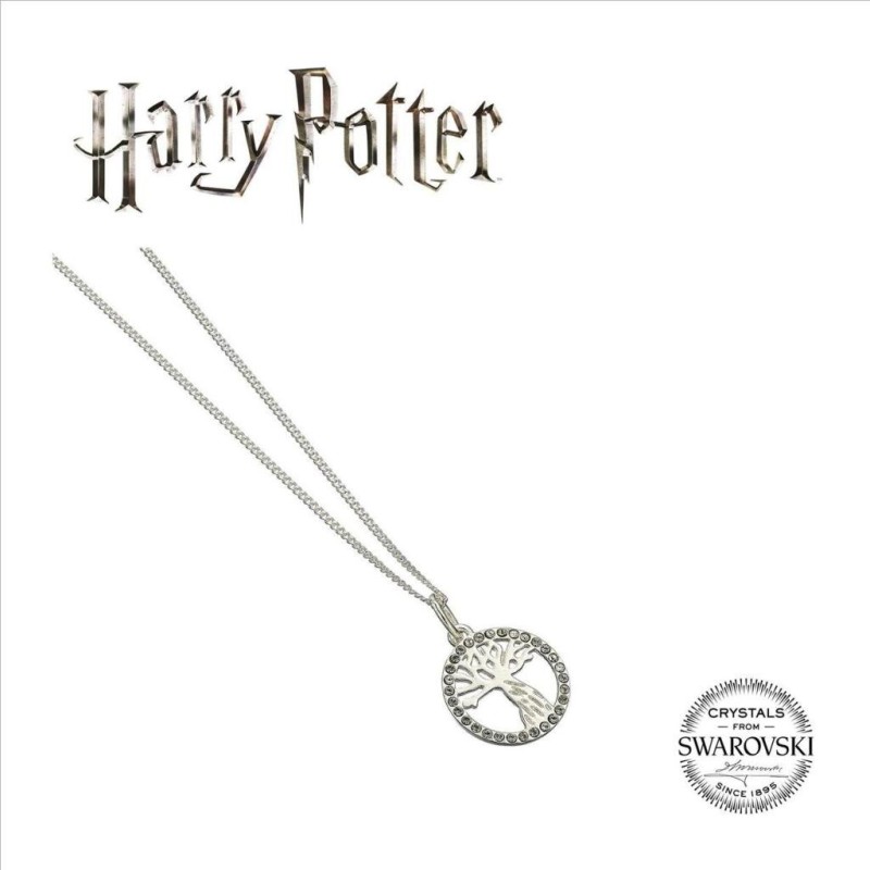 HARRY POTTER - Saule Cogneur - Collier en Argent & Cristal HARRY POTTER - Saule Cogneur - Collier en Argent & Cristal