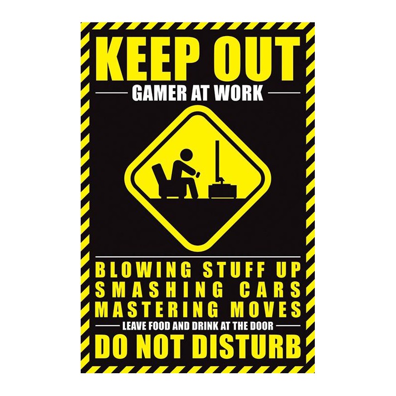 GAMERS - Poster 61X91 - Gamer at Work GAMERS - Poster 61X91 - Gamer at Work