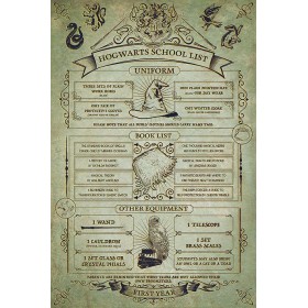 HARRY POTTER - Poster 61x91 - Hogwarts School List