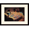 DISNEY - Mounted & Framed 30X40 Print - Snow White Bed