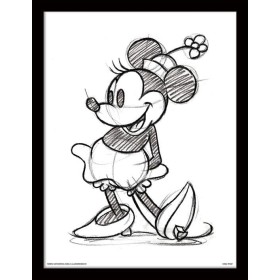 DISNEY - Framed 30X40 Print - Minnie Mouse Sketched Single