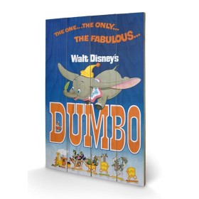 DISNEY - Dumbo - Impression sur bois 40x59cm