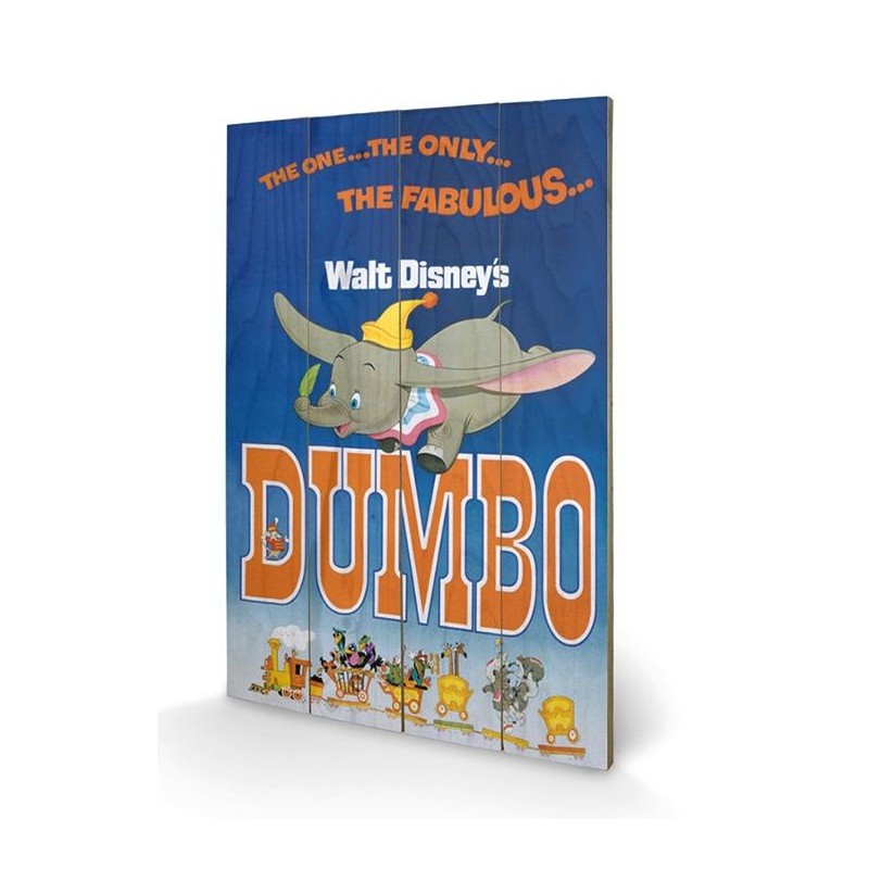 DISNEY - Dumbo - Impression sur bois 40x59cm DISNEY - Dumbo - Impression sur bois 40x59cm