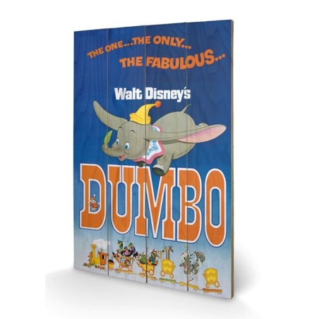DISNEY - Dumbo - Impression sur bois 40x59cm