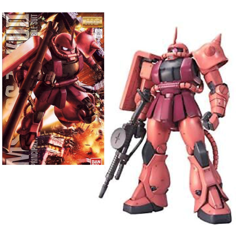 GUNDAM - Model Kit - MG 1/100 - MS-06S Char's Zaky Ver. 2.0 - 18CM GUNDAM - Model Kit - MG 1/100 - MS-06S Char's Zaky Ver. 2.0 - 18CM