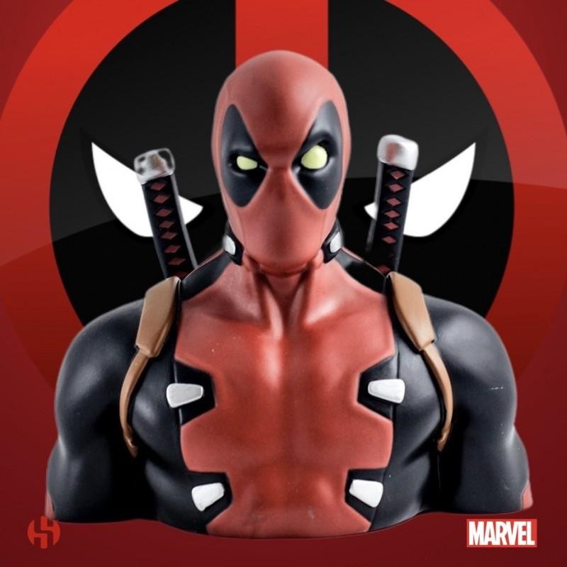 MARVEL - Tirelire Boite Blister - Deadpool Bust 20 cm MARVEL - Tirelire Boite Blister - Deadpool Bust 20 cm
