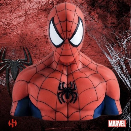 MARVEL - Tirelire Boite Blister - Spider-man Bust 20 cm