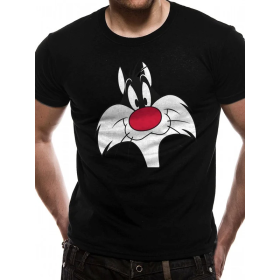 LOONEY TUNES - T-Shirt IN A TUBE- Sylvester Face (L)