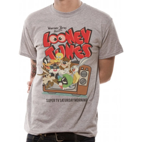 LOONEY TUNES - T-Shirt IN A TUBE- Retro TV (L)