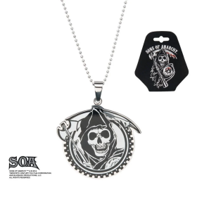 SONS OF ANARCHY - Grim Reaper Geard with Gunsickle Pendants with Chain