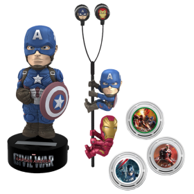 MARVEL - GIFT Set Body Knocker Scalers Hubsnaps - Captain America