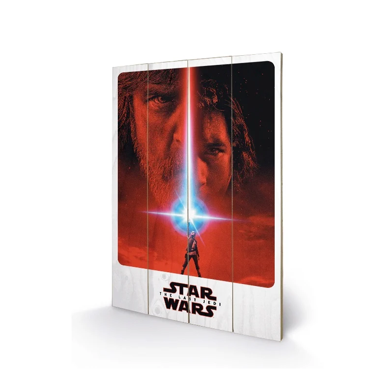 STAR WARS 8 The Last Jedi - Impression sur bois 40x59cm STAR WARS 8 The Last Jedi - Impression sur bois 40x59cm