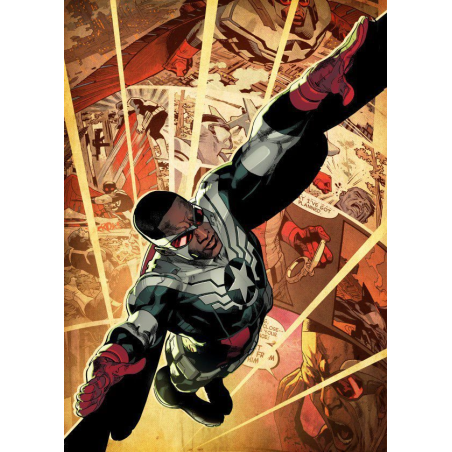 MARVEL ALL NEW - Magnetic Metal Poster 15x10 - Captain America (S)