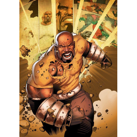 MARVEL ALL NEW - Magnetic Metal Poster 15x10 - Luke Cage (S)