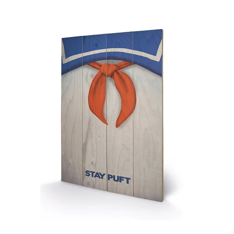 GHOSTBUSTERS - Stay Puft - Impression sur bois 40x59cm GHOSTBUSTERS - Stay Puft - Impression sur bois 40x59cm