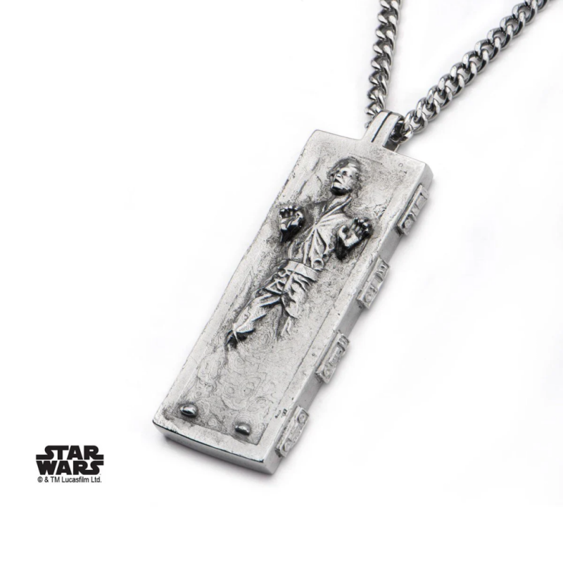 STAR WARS - Men's Stainless Steel Han Solo Carbonite Pendant STAR WARS - Men's Stainless Steel Han Solo Carbonite Pendant