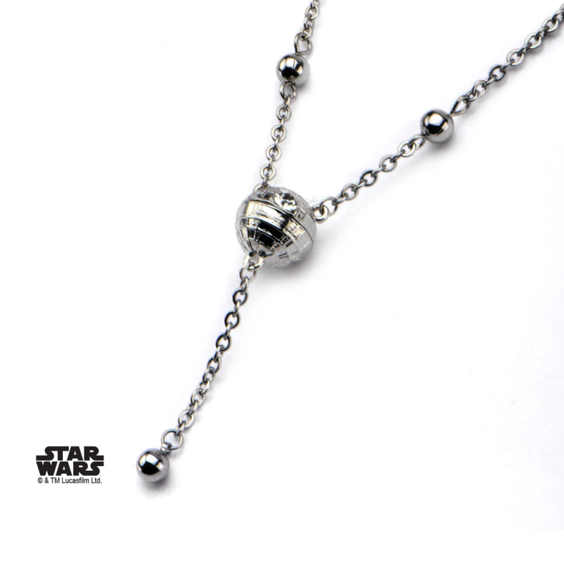 STAR WARS - Woman's Stainless Steel 3D Death Star Necklace STAR WARS - Woman's Stainless Steel 3D Death Star Necklace